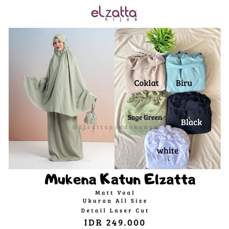 ELZATTA {MUKENA KATUN ELZATTA 2025} Mukenah Wanita Dewasa Muslim Panjang