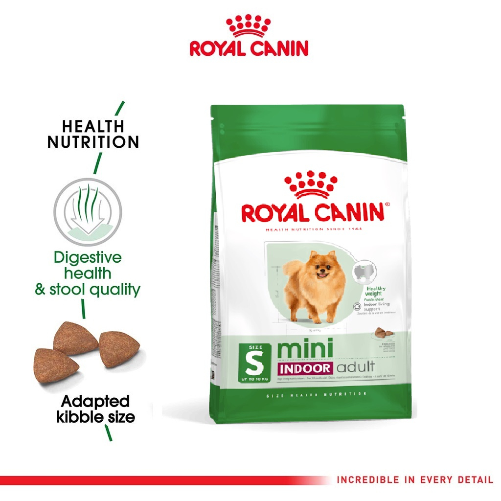 ROYAL CANIN MINI INDOOR ADULT 3KG / DOG FOOD / MAKANAN ANJING ROYAL CANIN MINI INDOOR ADULT  3 KG