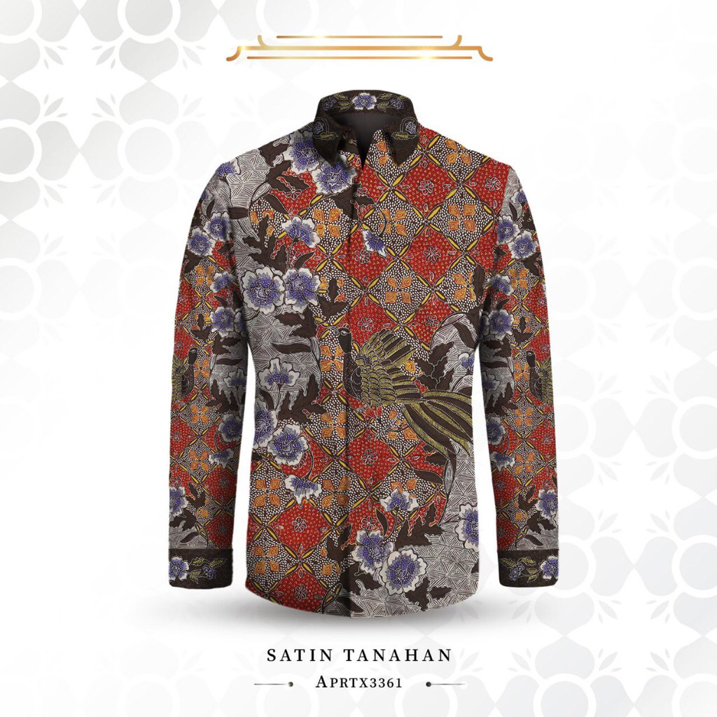 Kain Batik Tulis Satin Premium Pola Kemeja BA-007