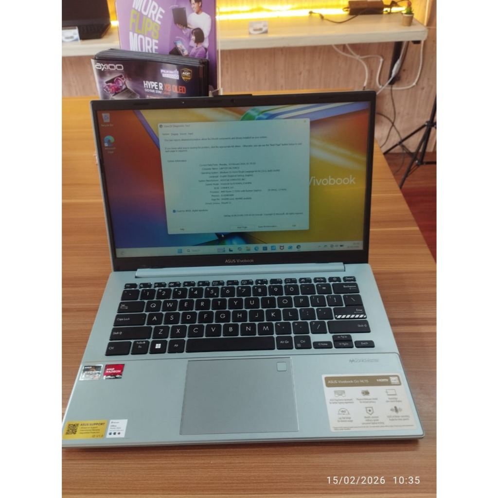 ASUS VIVOBOOK GO 14 AMD RYZEN 3 SERIES 7000AN 8/512GB