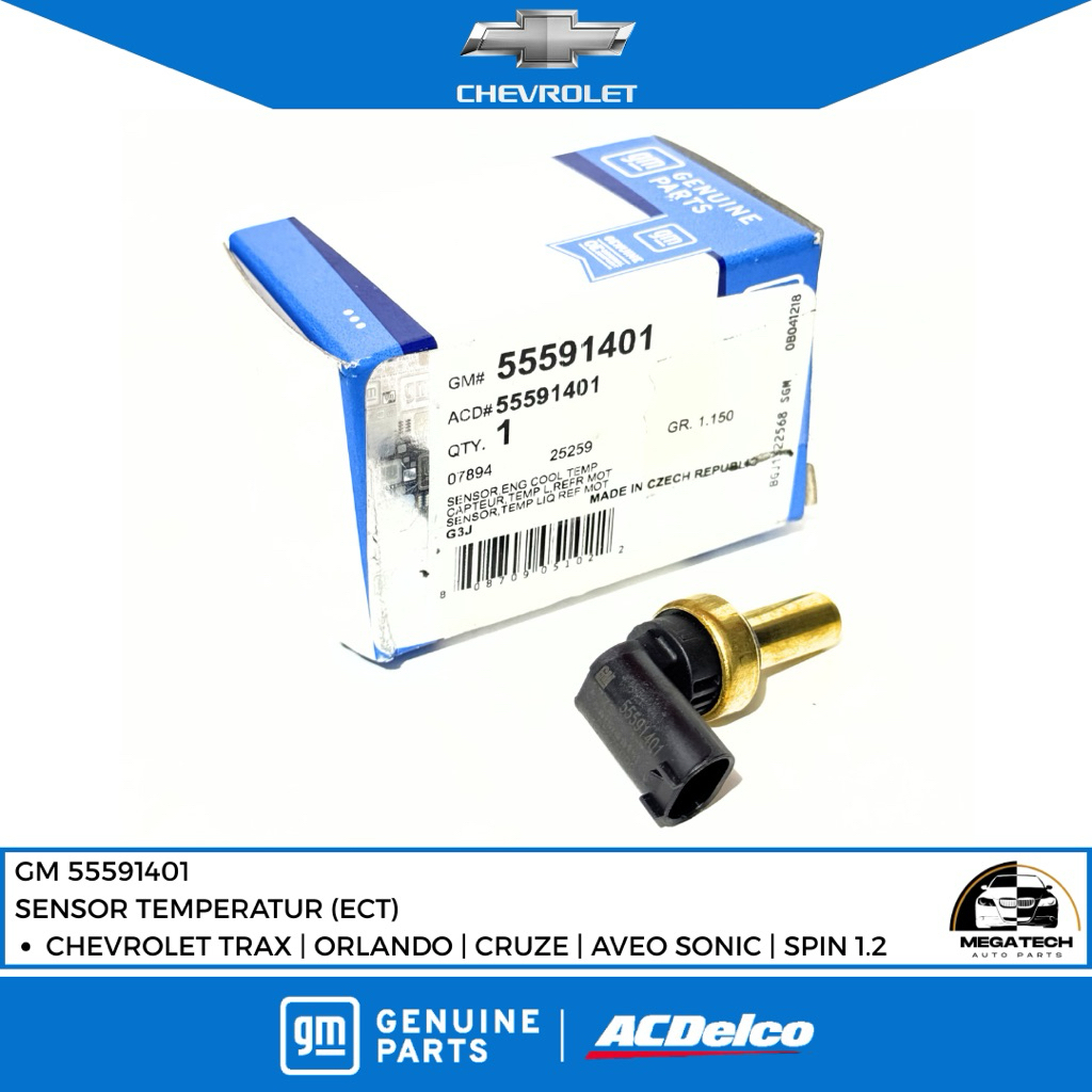 SENSOR TEMPERATUR (ECT) CHEVROLET ORLANDO | CRUZE | AVEO SONIC | SPIN 1.200cc | TRAX ORIGINAL GM