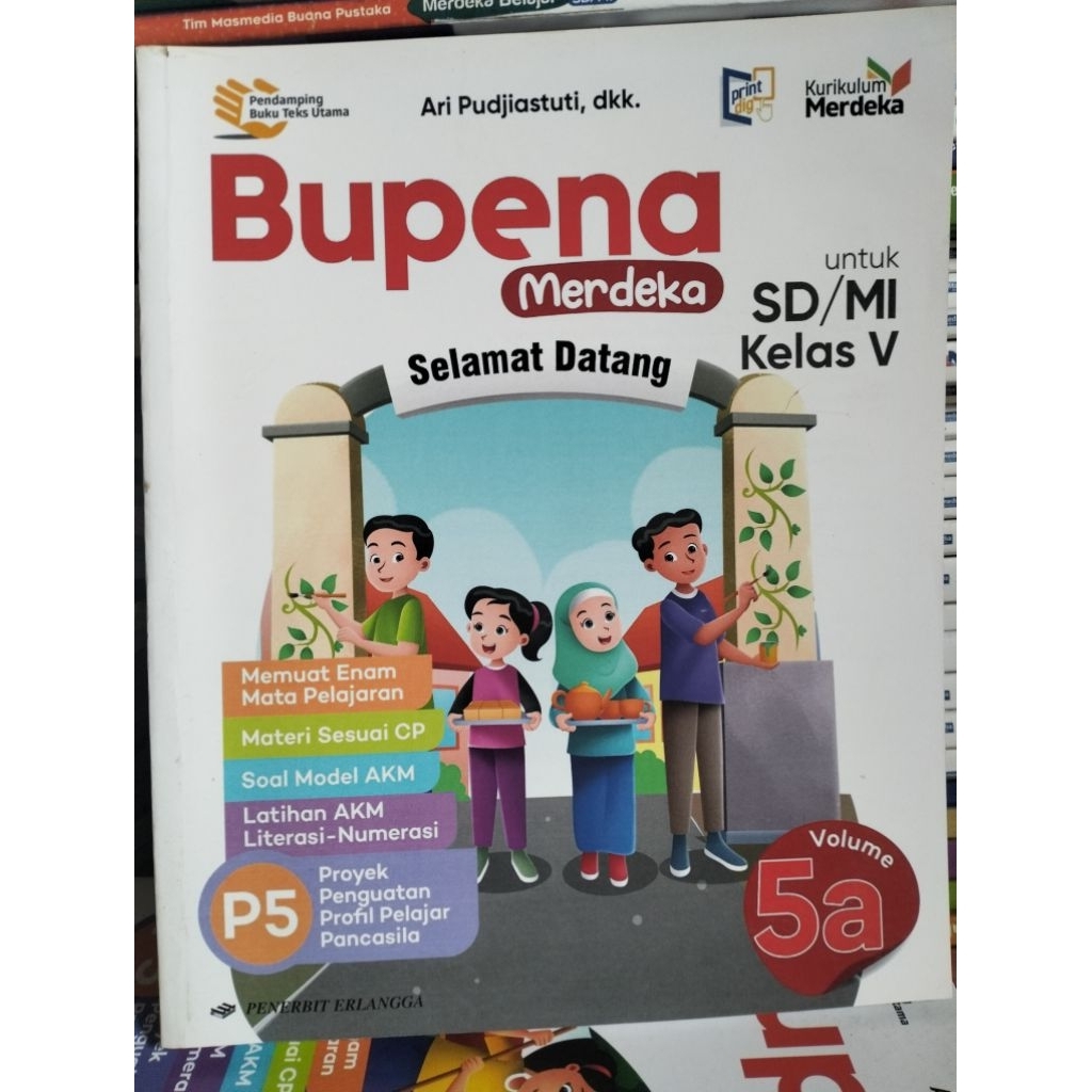 buku bupena p5 kelas 5A Erlangga