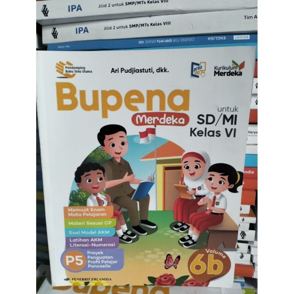 buku bupena p5 kelas 6B Erlangga