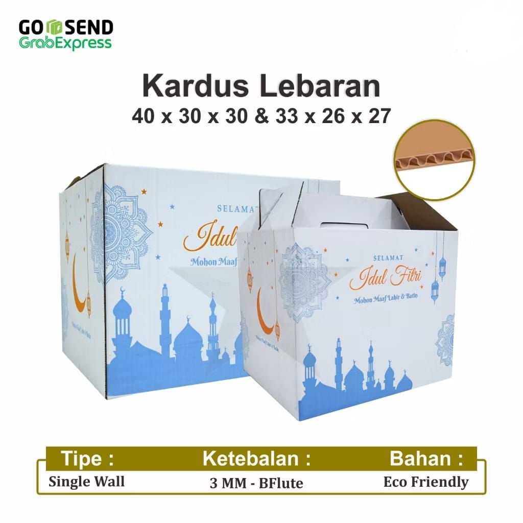 BOX PARCEL LEBARAN/KERDUS PARCEL LEBARAN/KOTAK PARCEL/• Kotak • Kardus Parcel jinjing.