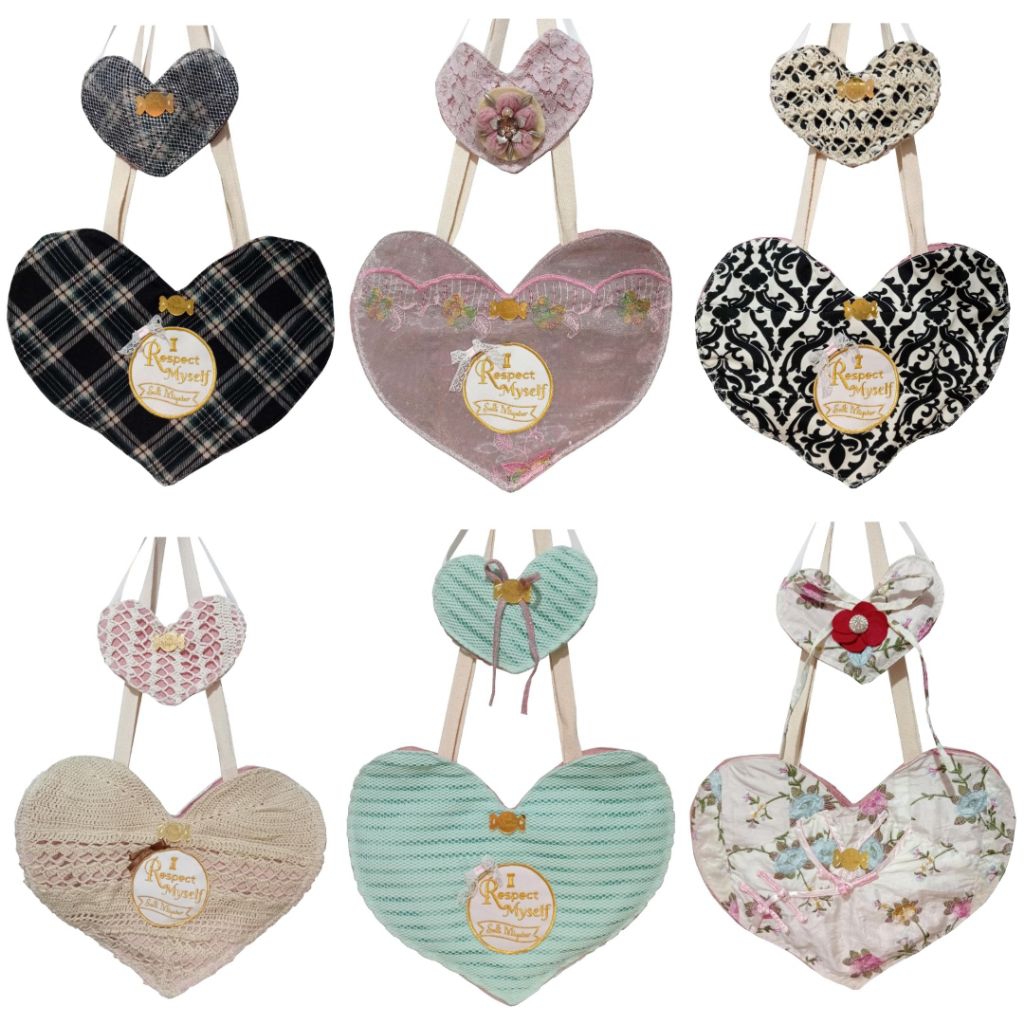 Salli Miyatar: Assiya Bag Tas Hati Heart Bag Heavy Duty One of a Kind Vintage Tote