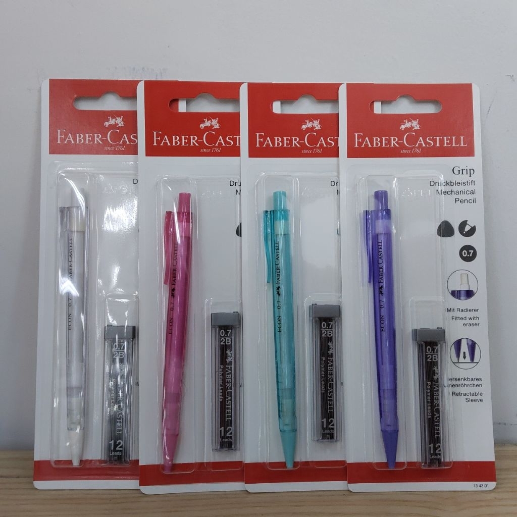 Pensil Mekanik Set 0.7 Faber Castell / Pensil Mekanik Grip 0.7 Faber