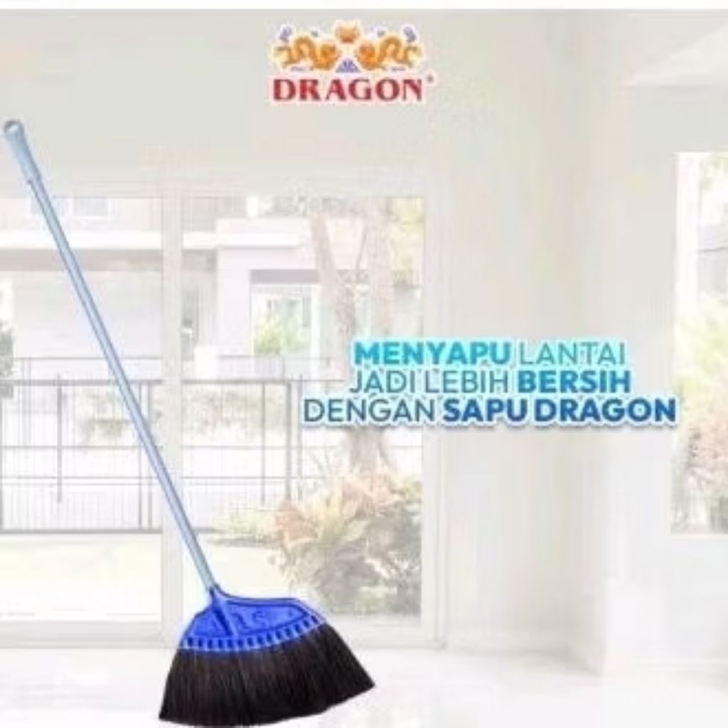 DRAGON Sapu Ijuk / Sapu Lantai Hitam / Sapu Ijuk Dragon