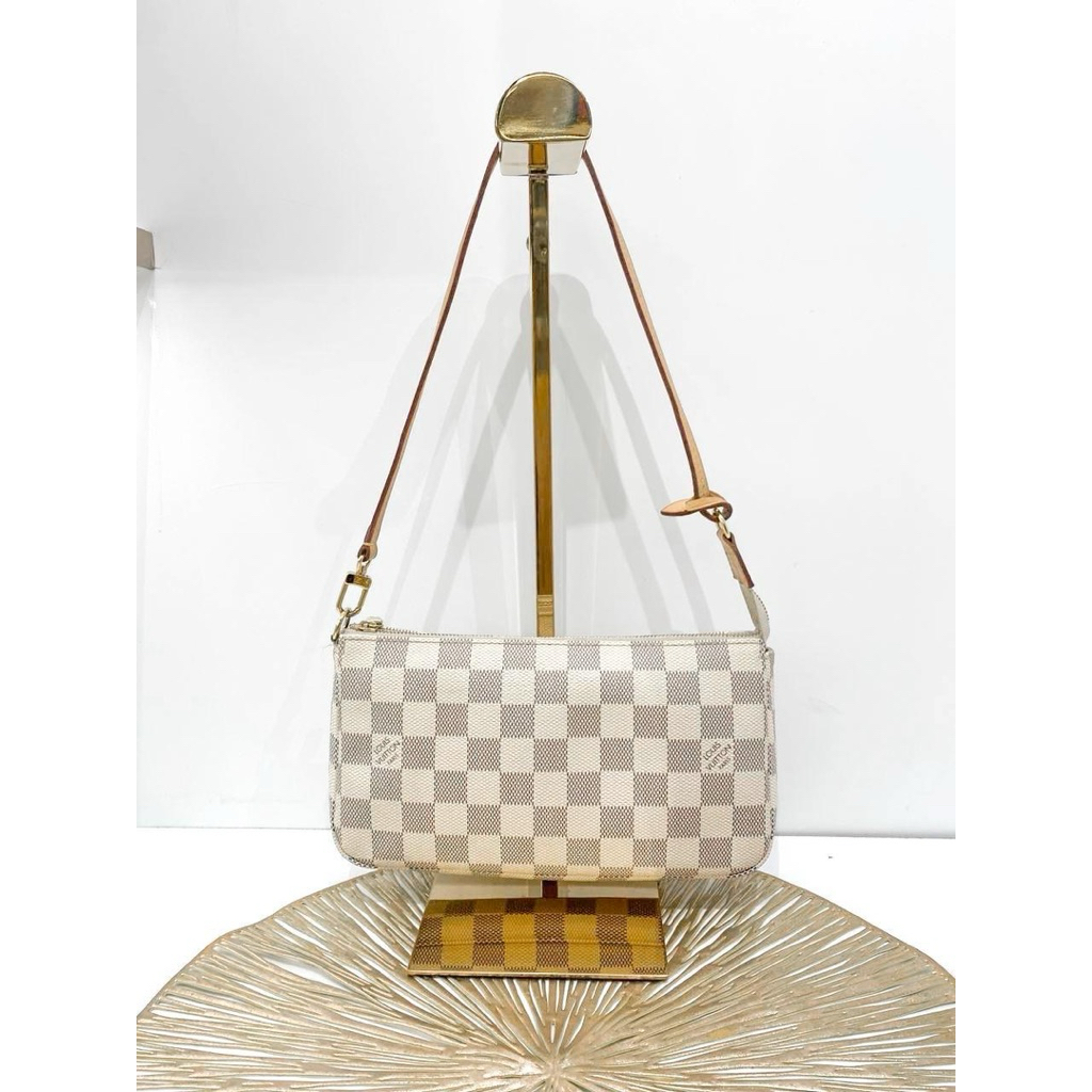 (PRELOVED) LV Pochette Accessories Damier Azur (Chip)