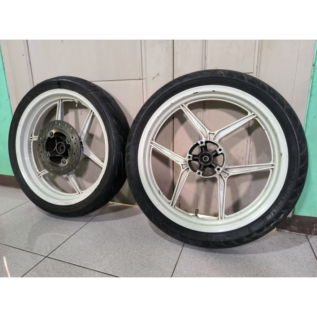 Velg Chemco Tapak Lebar Double Disk Set Ban PNP Vixion Old