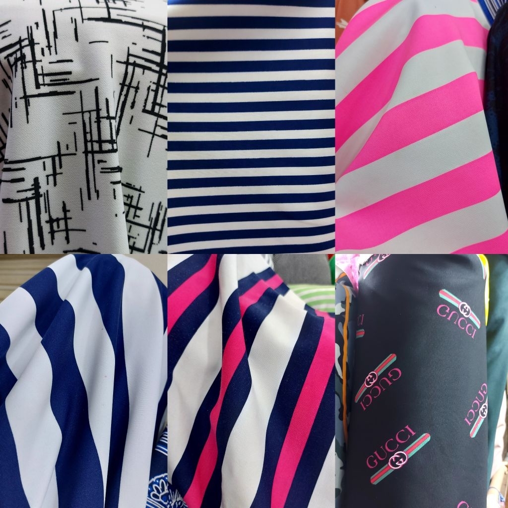 Kain scuba motif bahan scuba printing premium