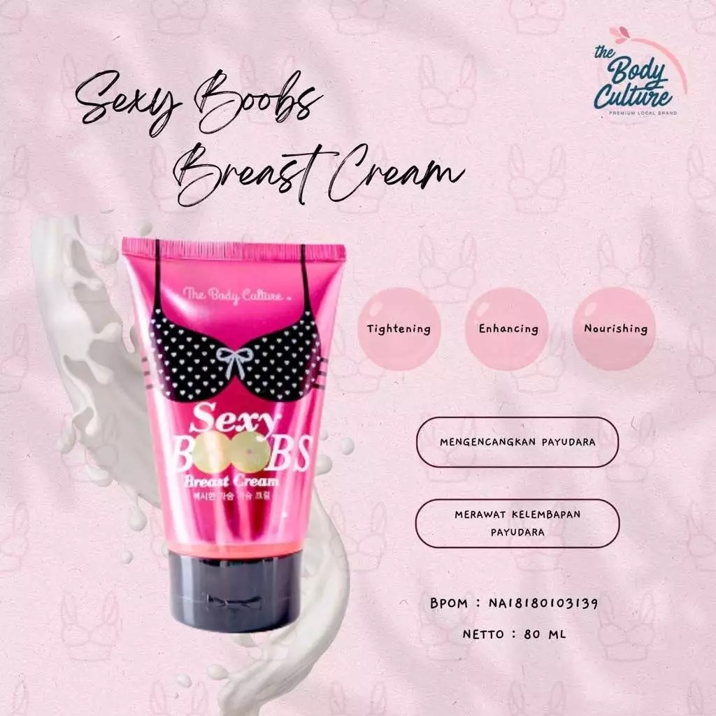 THE BODY CULTURE Breast Cream 80ml Membantu Merawat Payudara Ekstrak Pueraria Mirifica