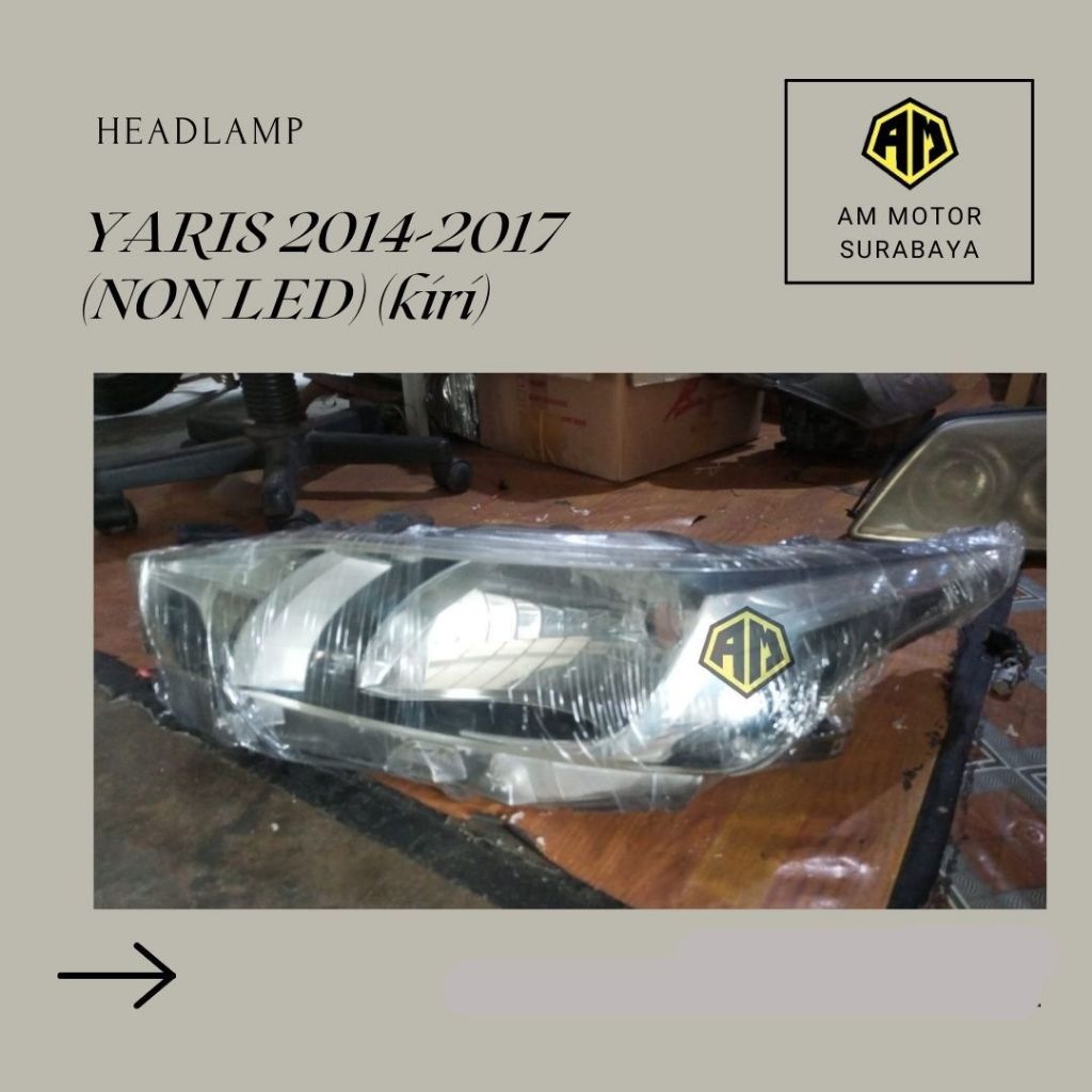 HEADLAMP YARIS 2014-2017 (NON LED) (kiri)