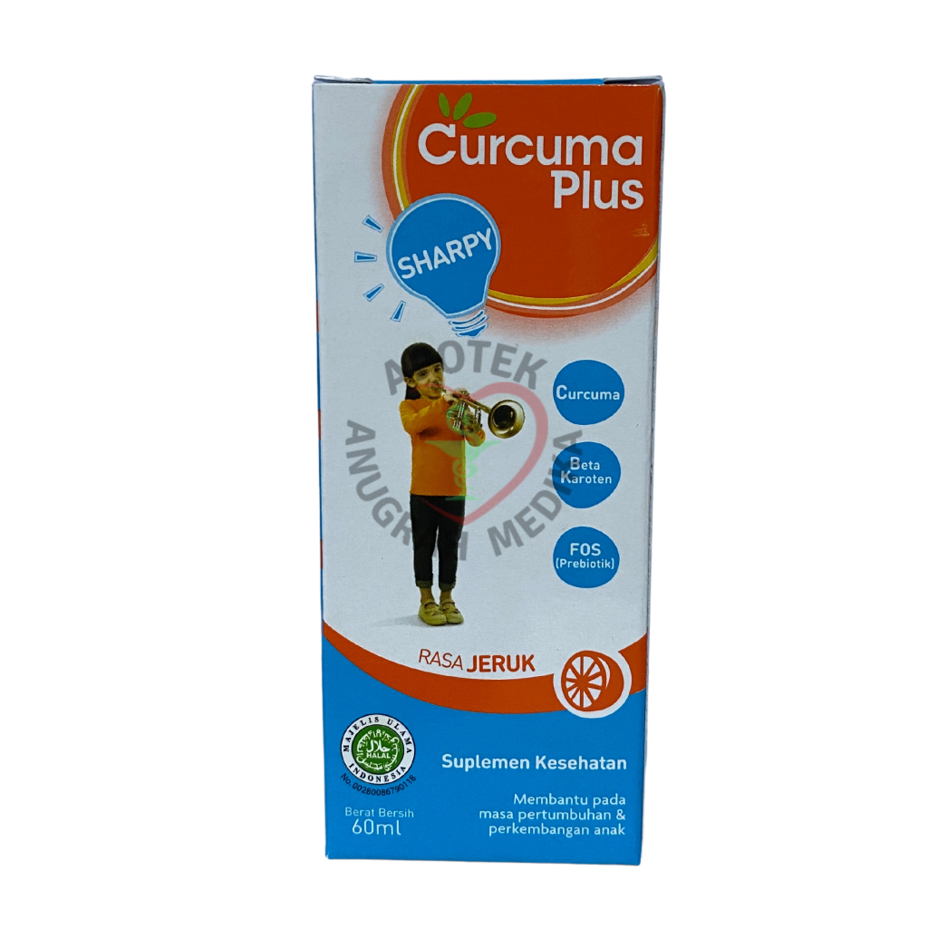 Curcuma Plus Sharpy Orange Suplemen Sirup Anak 60ml
