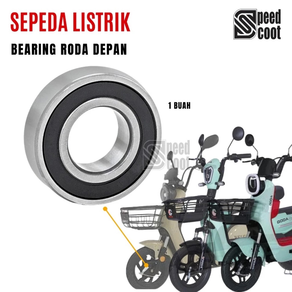 Bearing Roda Depan Sepeda Listrik Pacific