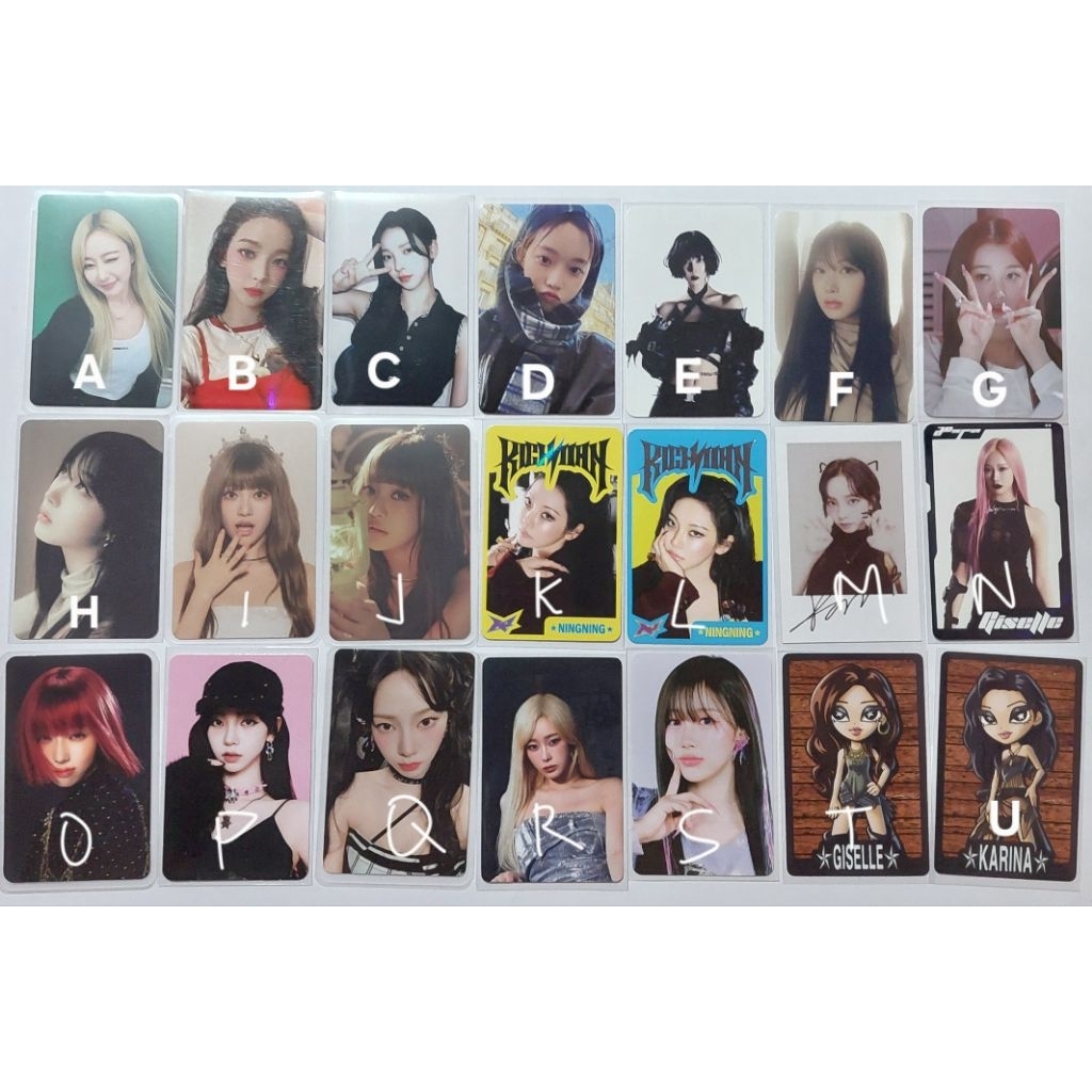 Photocard pc aespa karina ningning winter giselle trading card tc sg22 sg23 sg24 richman drama dirty