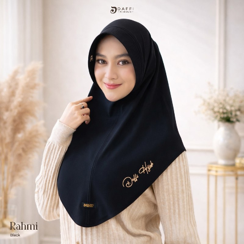 Daffi Hijab - Rahmi Jilbab Instan Jersey HIgh twist Premium Model Terbaru