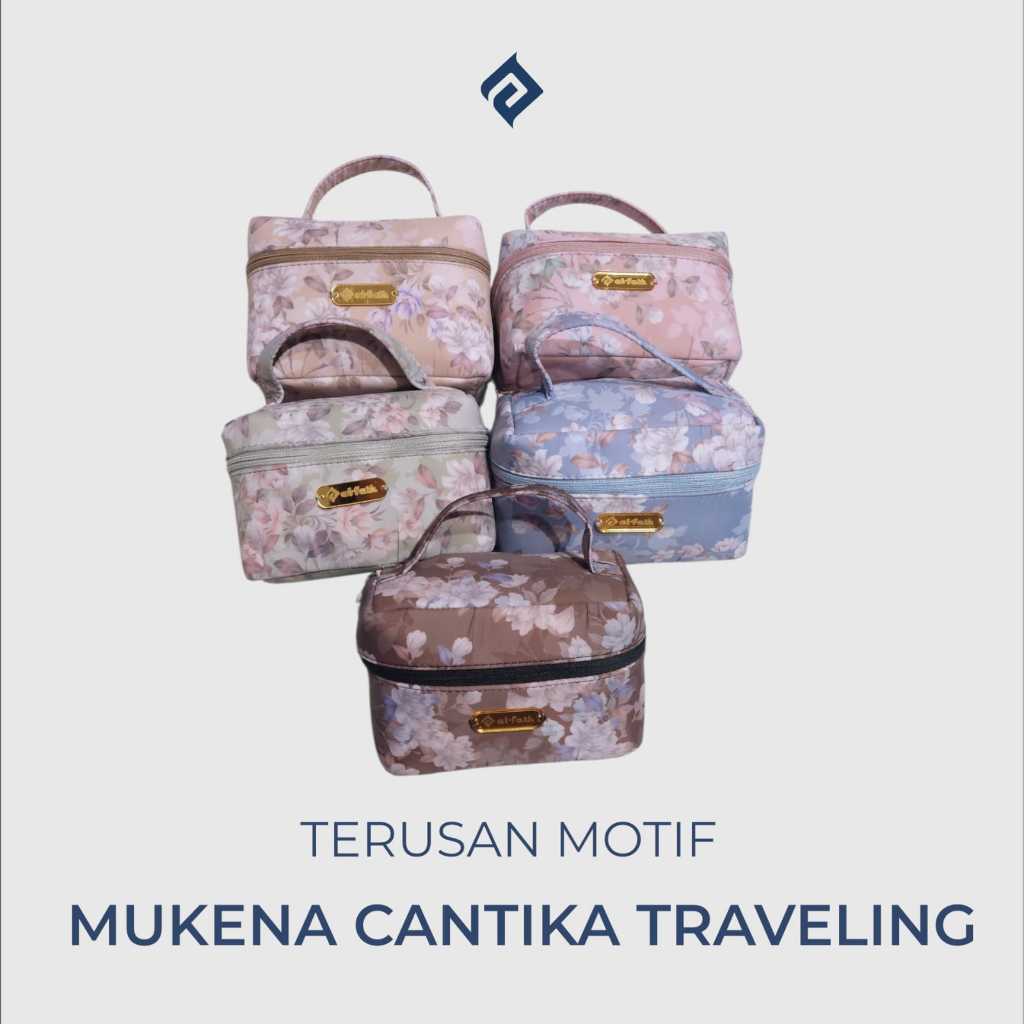Alfath - Mukena Traveling Terusan Parasit Motif - Cantika