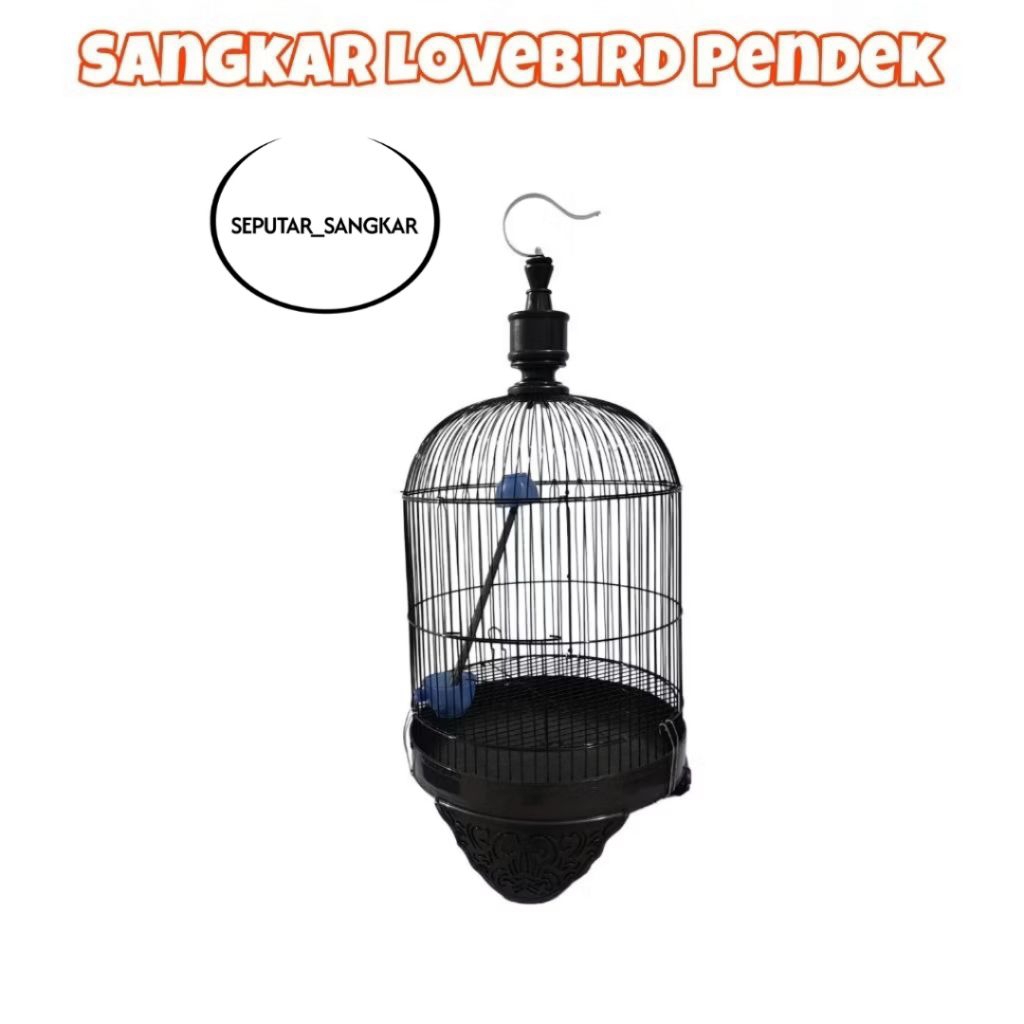 Sangkar Lovebird Pendek Ram Besi Fullshet