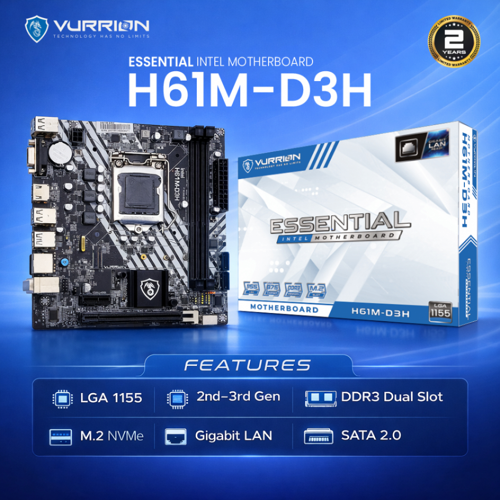 VURRION ESSENTIAL H61M-D3H