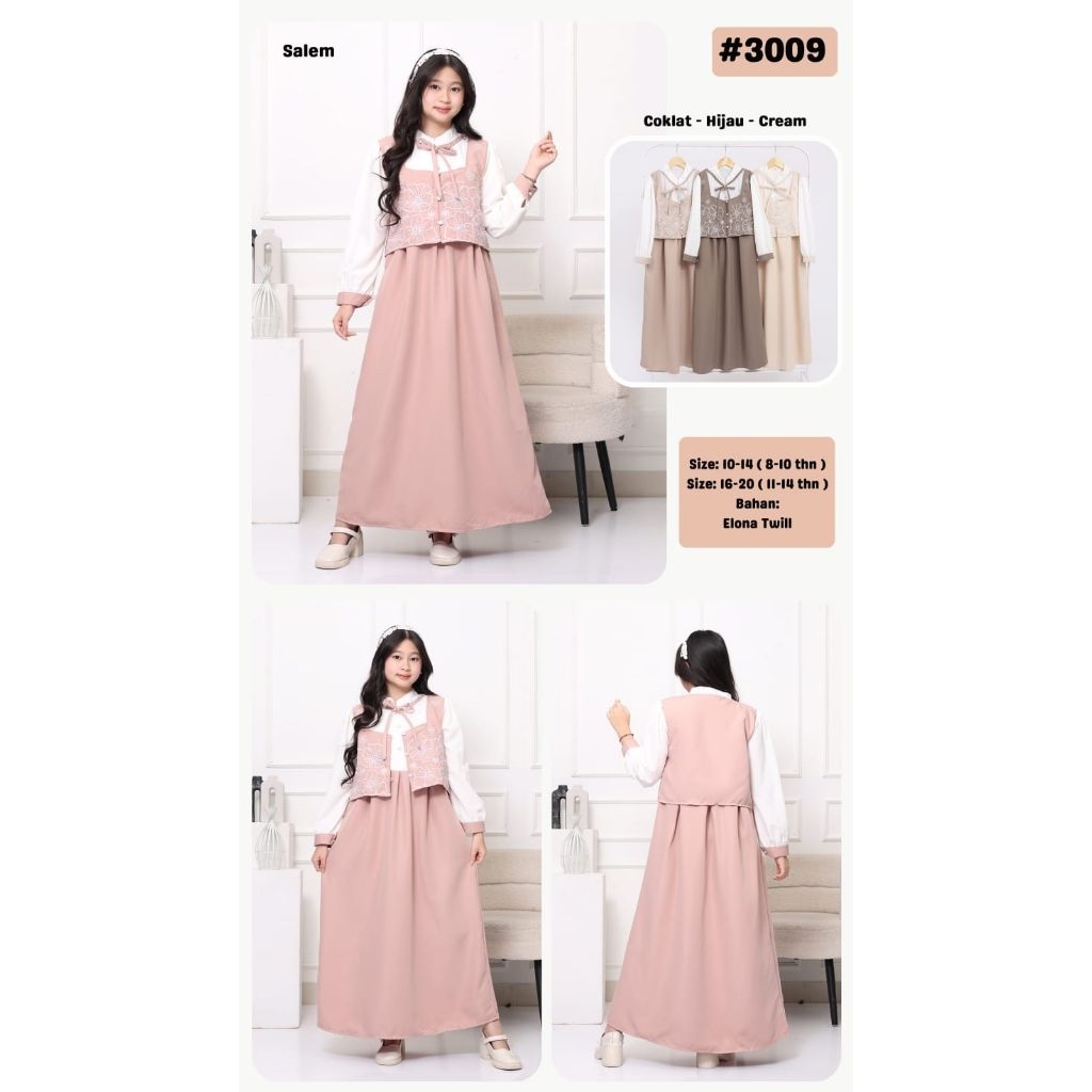 GAMIS ANAK TANGGUNG KOMBINASI ROMPI