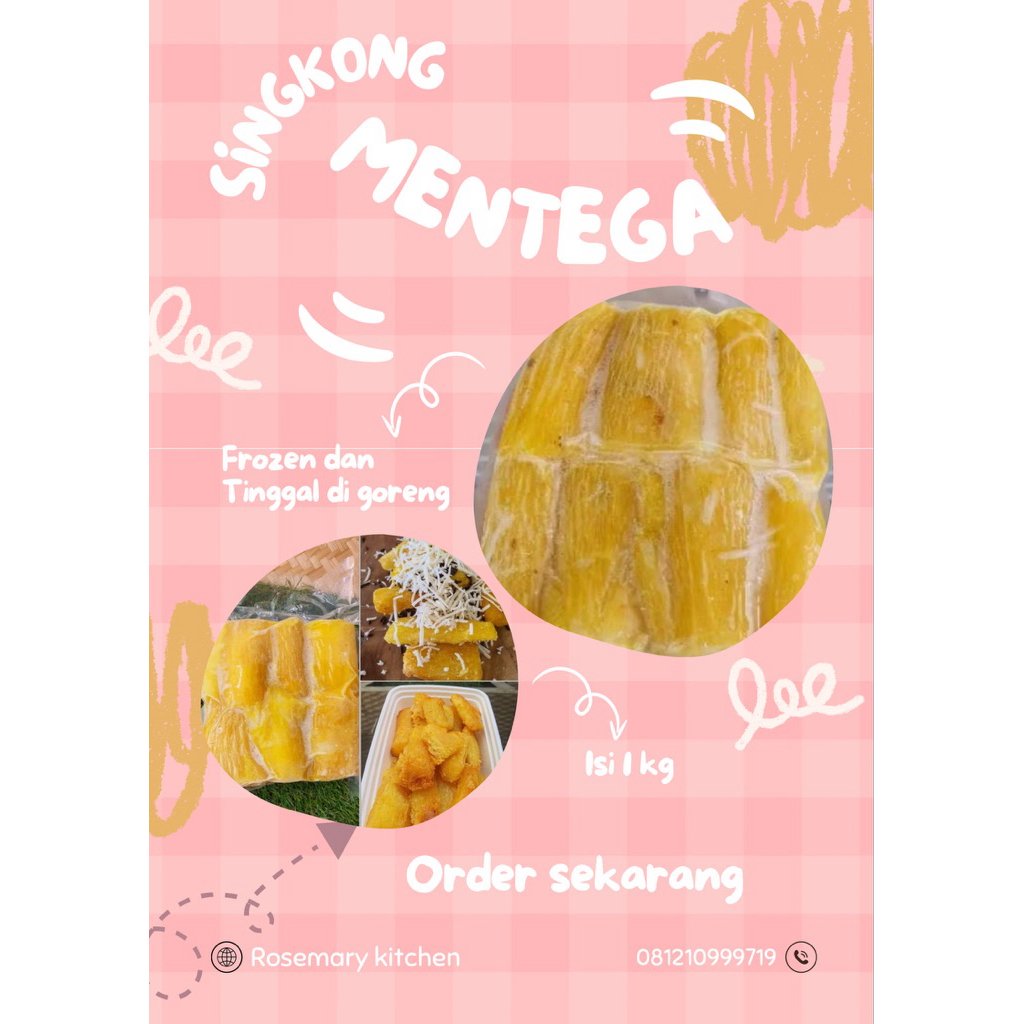 Singkong Mentega Frozen 1 kg