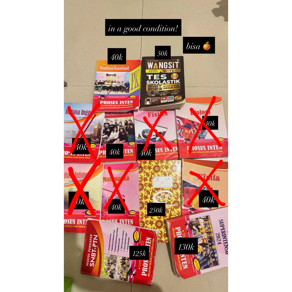 preloved buku inten 2026