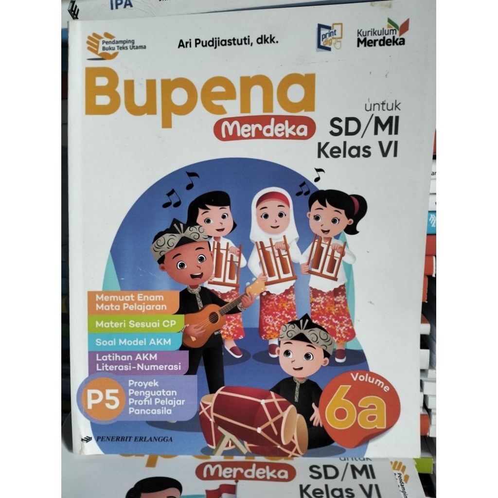 buku bupena p5 kelas 6A Erlangga