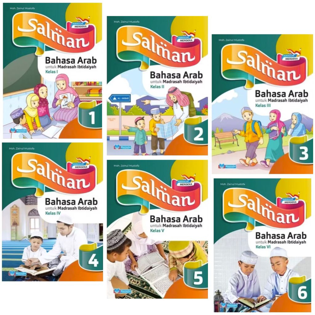 Salman Bahasa Arab Madrasah Ibtidaiyah MI Kelas 1 2 3 4 5 6 Kurikulum Merdeka Masmedia Buana Pustaka