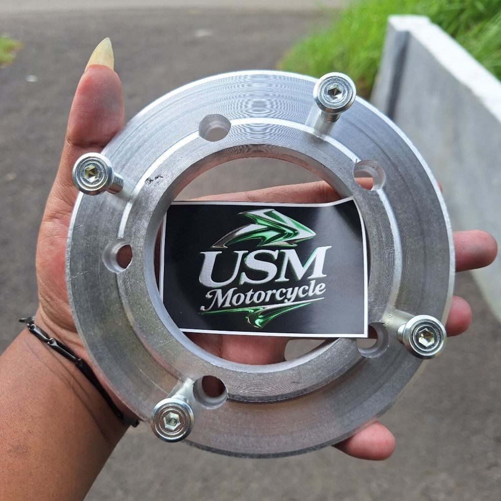 Plendes adaptor cakram belakang velg vnd mx king lubang 5vrossi copy rcb lubang 4 jupiter mx new 135