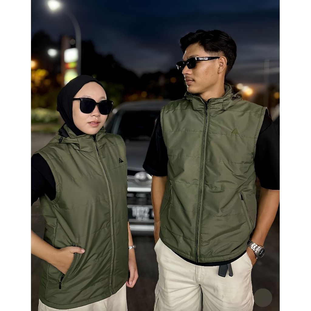 Rompi Motor Hoodie Pelindung Dada | Vest Unisex