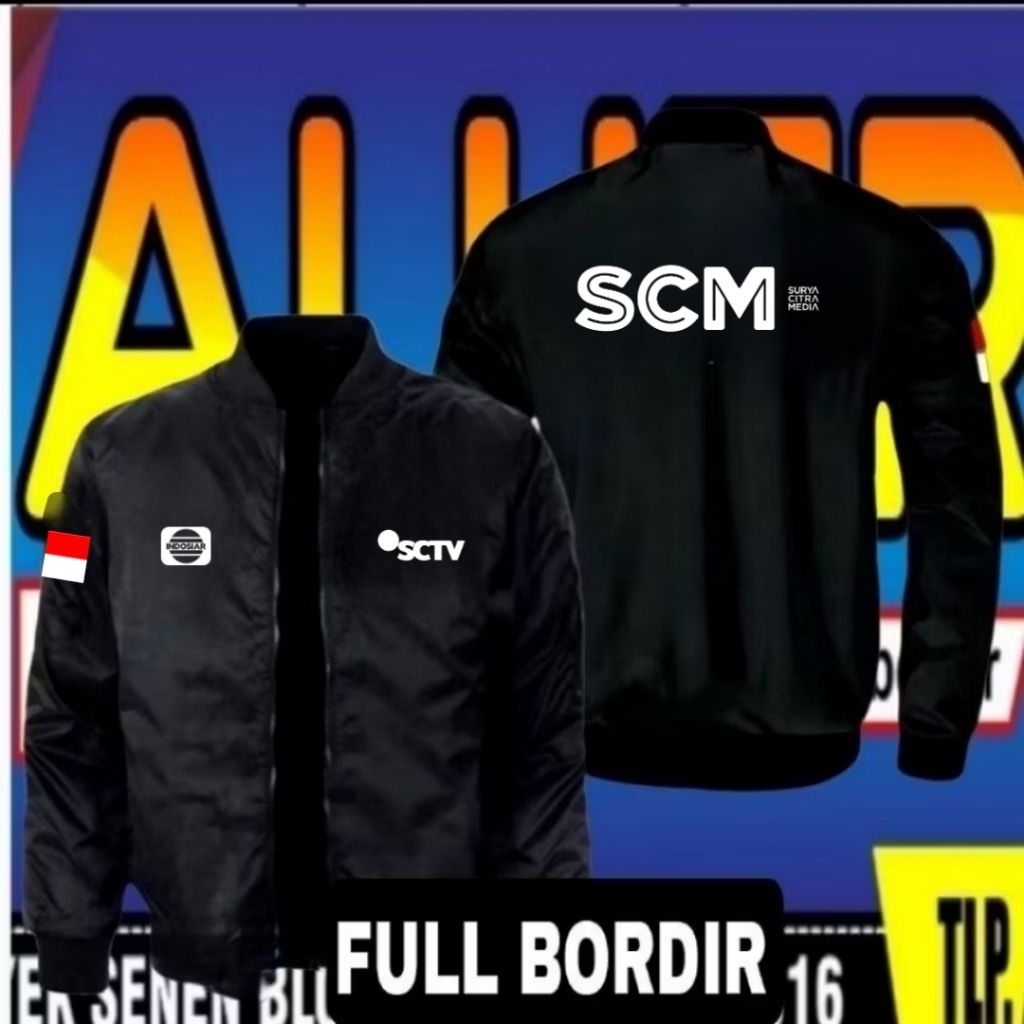 ready stok jaket bordir sctv jaket SCTV jaket kerja SCTV jaket bomber SCTV jaket seragam SCTV jaket 