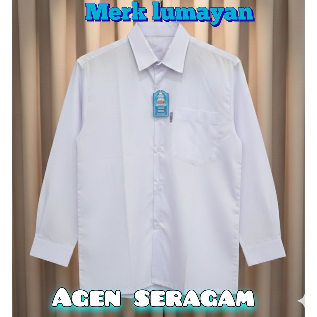 seragam sekolah kemeja putih lumayan pendek seragam sekolah
