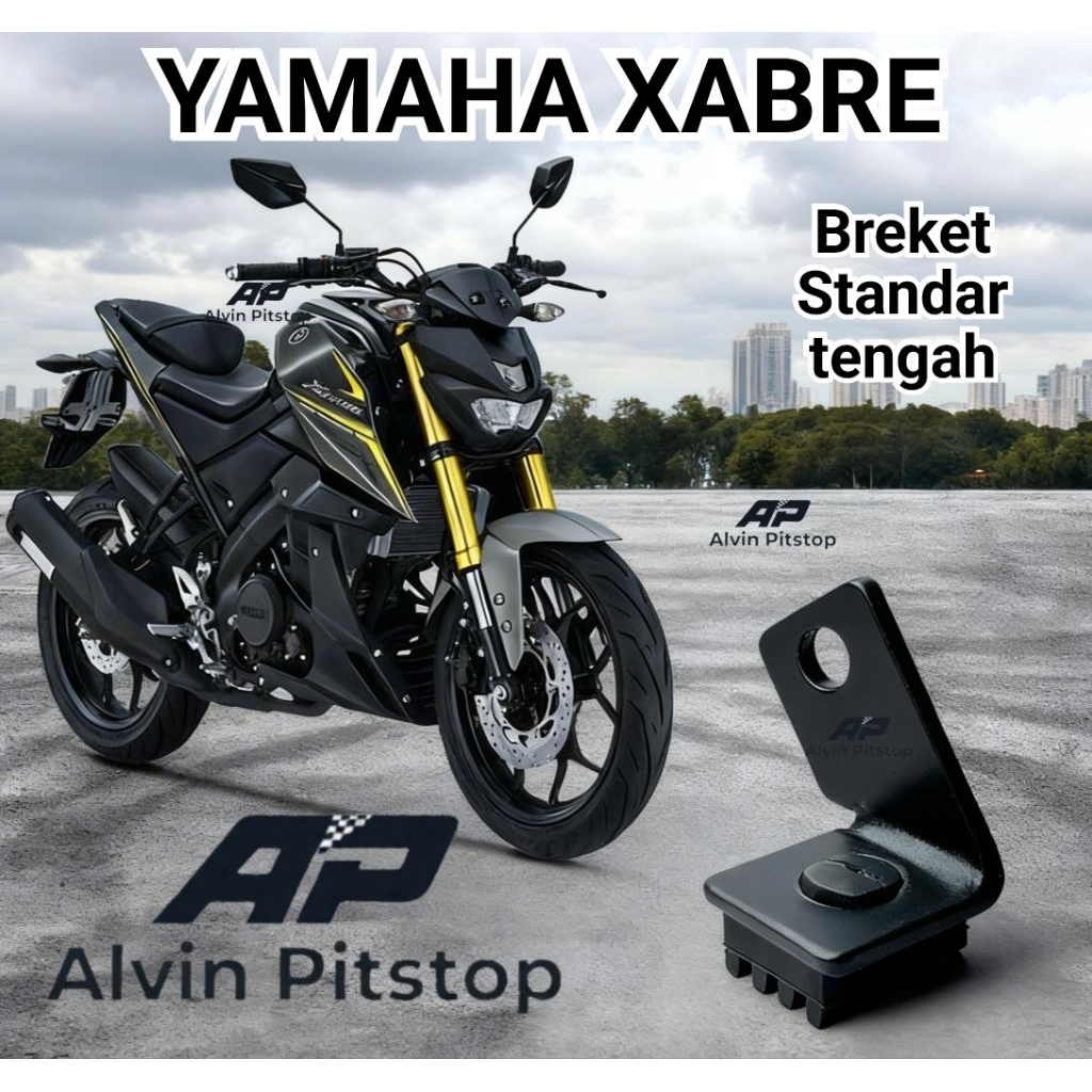 Breket Tahanan Standar Tengah Penahan Setandar dua XABRE  Variasi motor Racing modifikasi