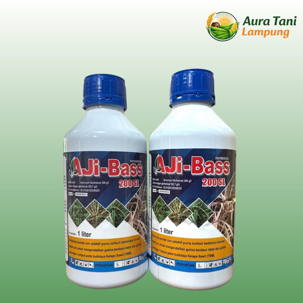 Herbisida AJI-BASS 200 SL Kemasan 1 Liter - Pembasmi Lulangan Aji Bass 200Sl