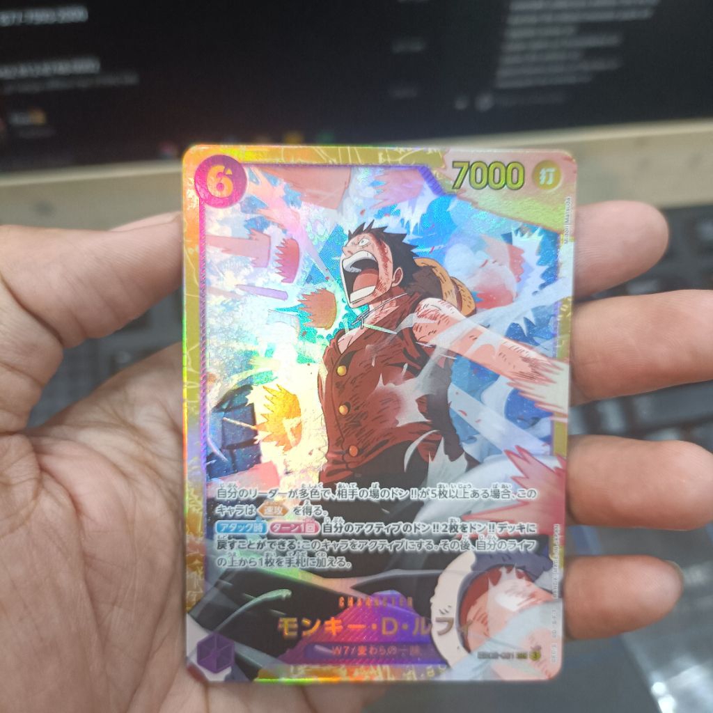 One Piece TCG EB02 Japan EB02-061 SEC Monkey D Luffy Kartu Single Card Games