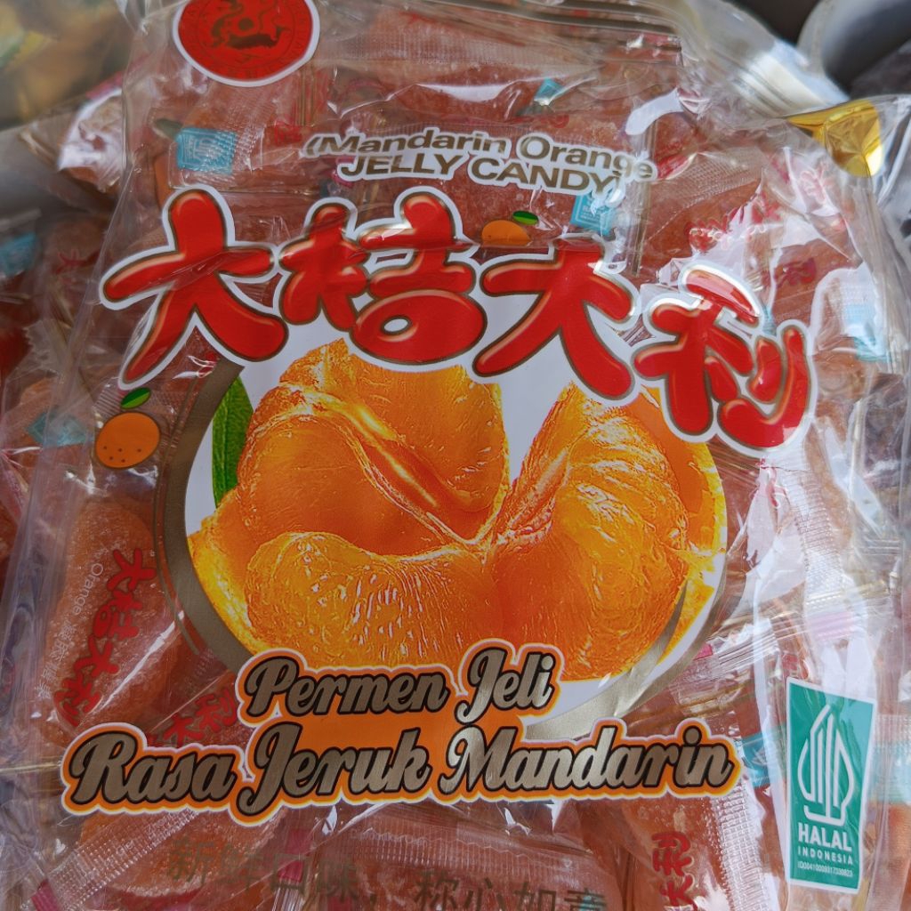 PERMEN Jelly Jeruk / orange jelly (HALAL) 500gram