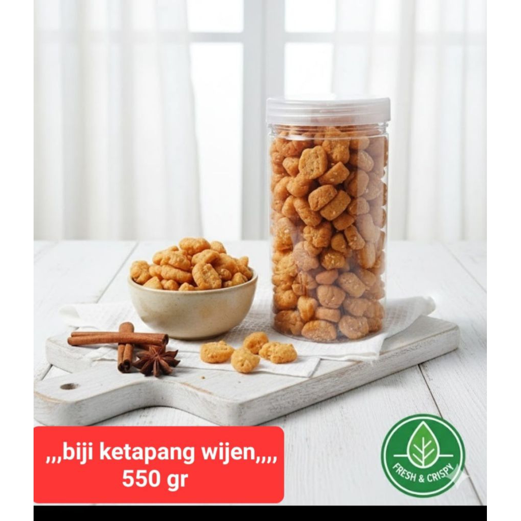 Biji Ketapang Wijen Toples 550gr