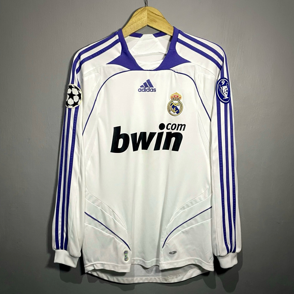 Jersey Original Real Madrid Home 2007/2008 LongSleeve Cannavaro - M
