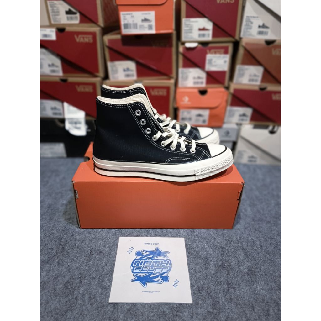 Converse 70s High Black White RESMI PT MAP