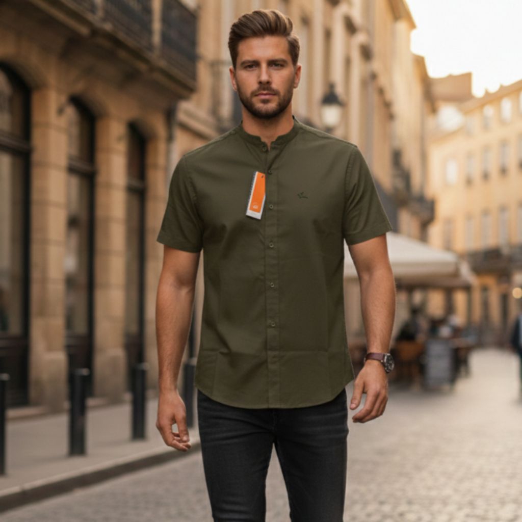 Murif Store Retama Kemko Pria Kemeja Koko Lengan Pendek Retama