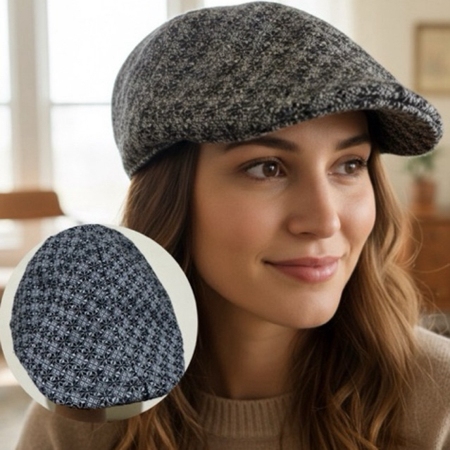 Topi Import Branded Newsboys Hat Newsboy Grey Gray Abu Unik Lucu Murah Unisex Wanita Korea Kekinian 