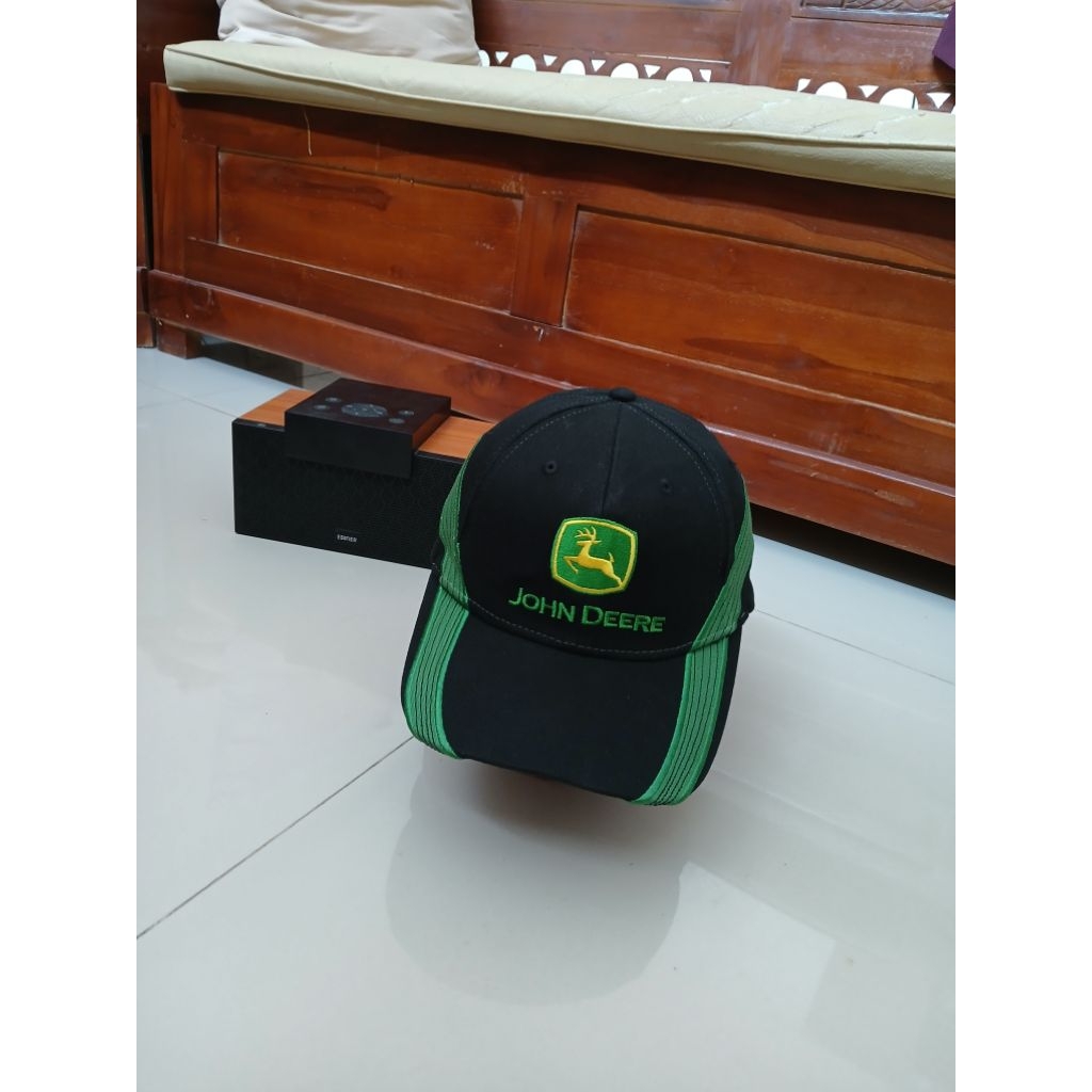 topi jhon deere katun lengkap utuh kuat