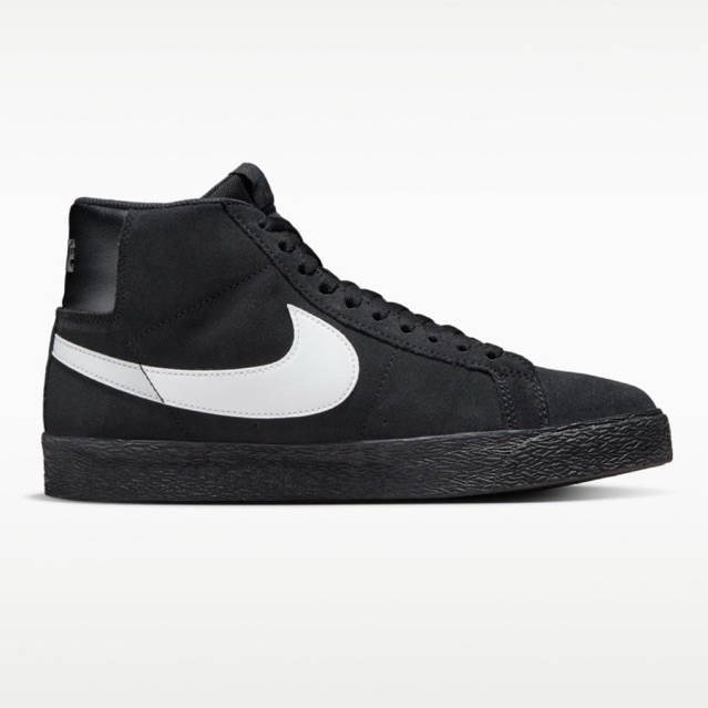 Sepatu Nike SB Zoom Blazer Mid - Black Black Black White