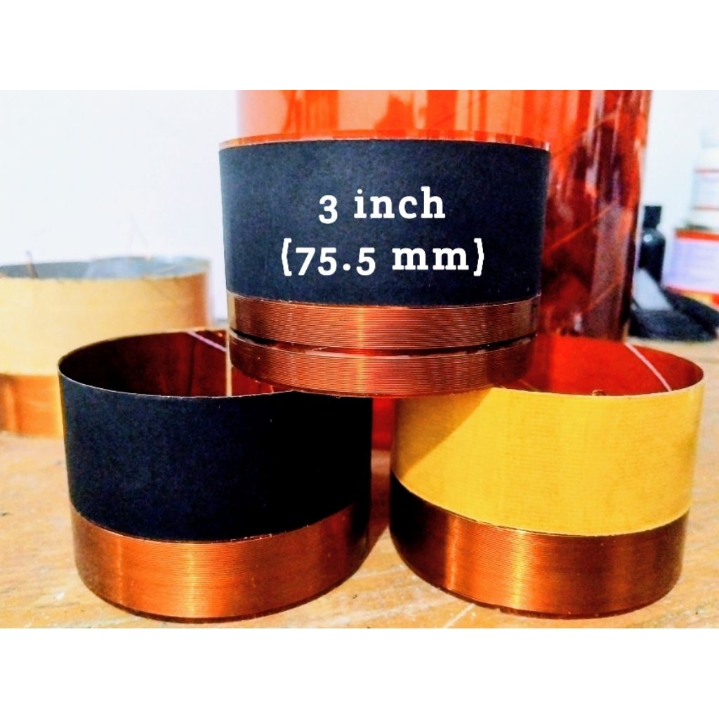 SPUL SPEAKER 3 inch VOICE COIL 75,5 mm IN OUT
