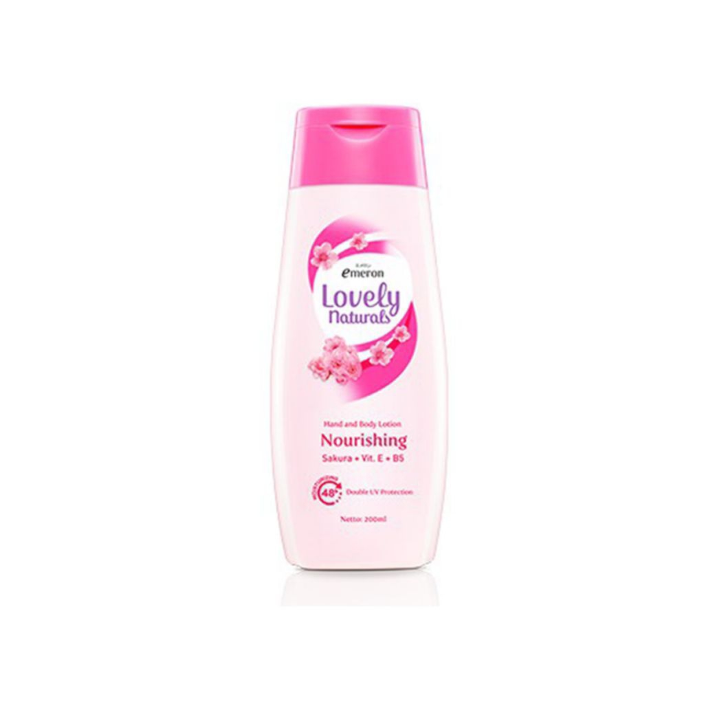 {Queen Beauty} Emeron Lovely Natural Hand Body Lotion Nourishing Pink 200ml