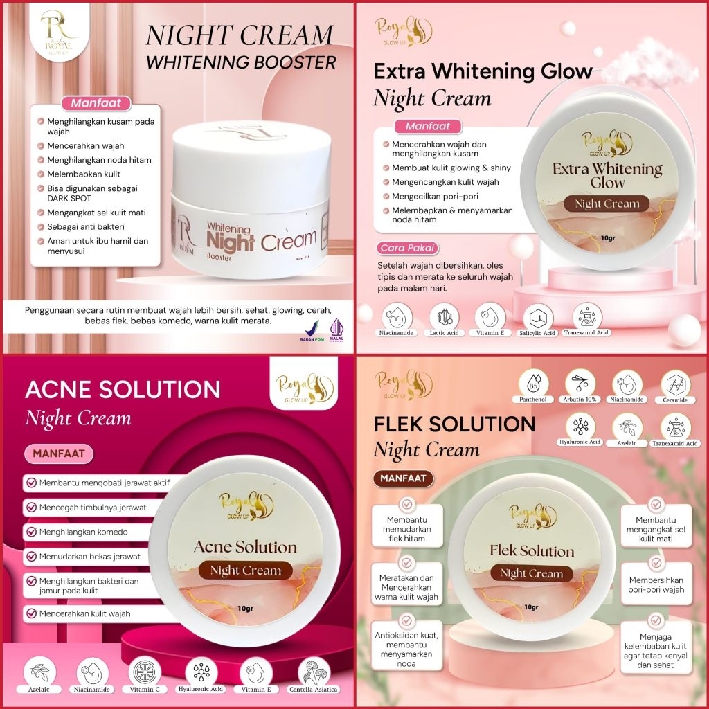 ALL NIGHT CREAM ROYAL GLOW UP