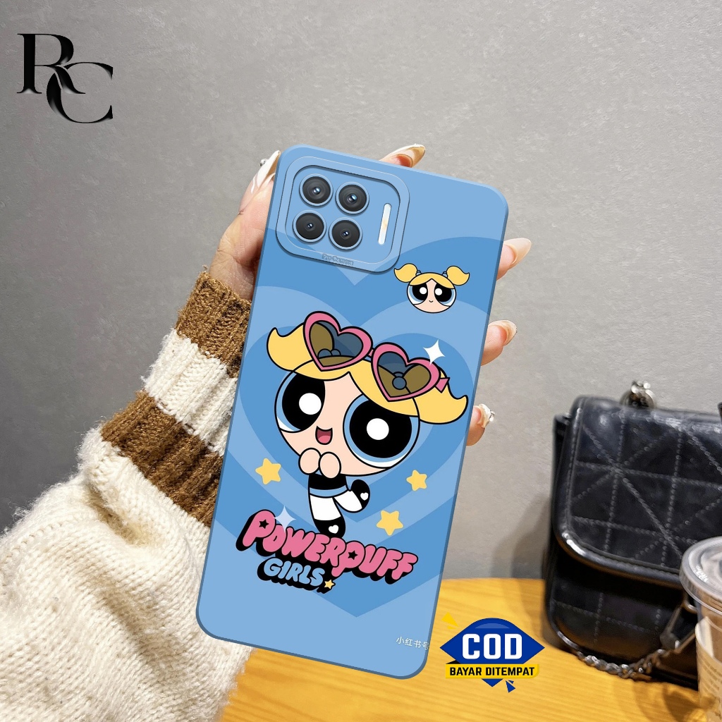 Case Oppo Reno 4F Fashion Motif Powerpuff Girls Oppo Reno 4F Sofcase Oppo Reno 4F Casing Oppo Reno 4