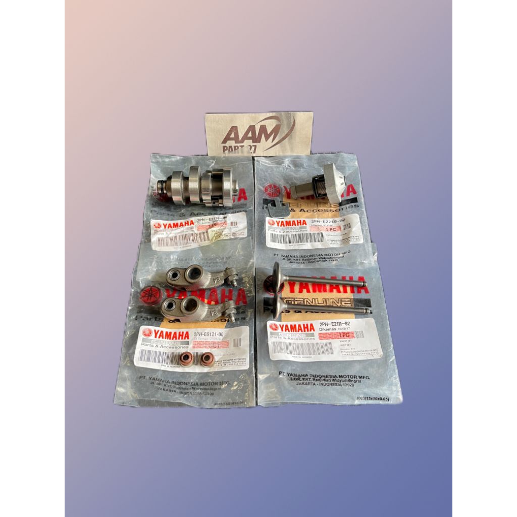 Noken As+Platuk+Klep set+Tonjokan+sil klep 2PH Yamaha Mio M3, Mio GT 125,Mio soul GT 125,Fino fi 125