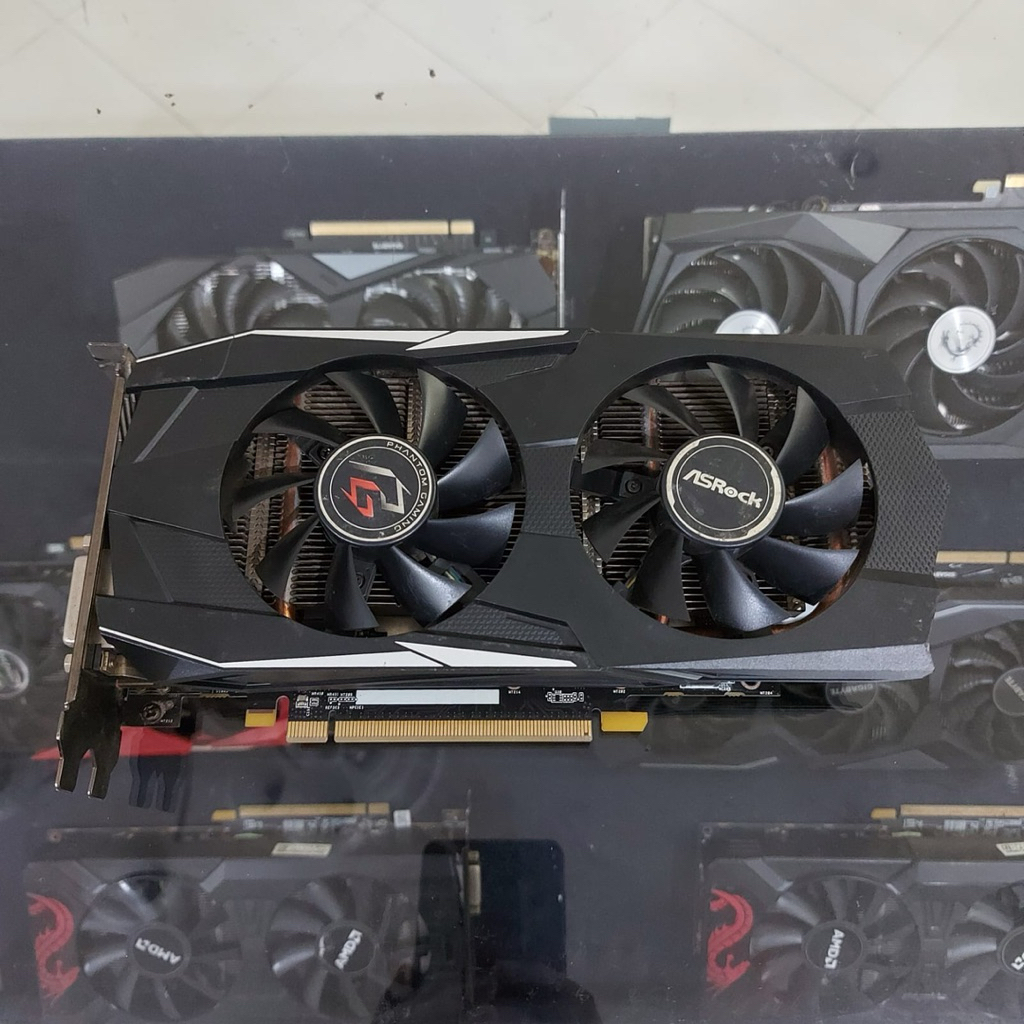 RX 580 4GB Asrock Phantom VGA Mulus Normal Performa Diatas 1050 Ti