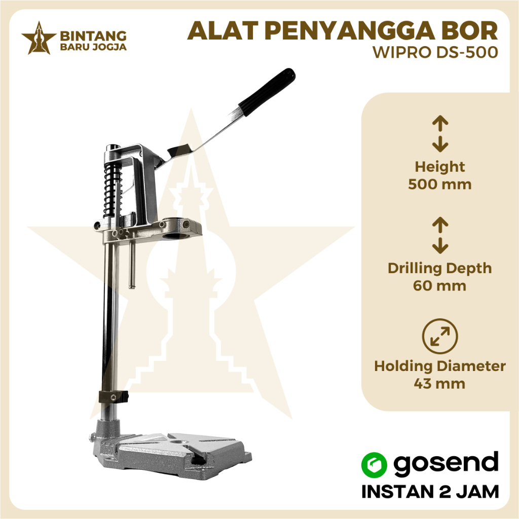 Wipro DS-500 Drill stand stang Bor Dudukan tahanan Penyangga mesin bor ORIGINAL Murah